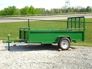 2010 All Steel 6 x 10 Open Landscape Trailer New