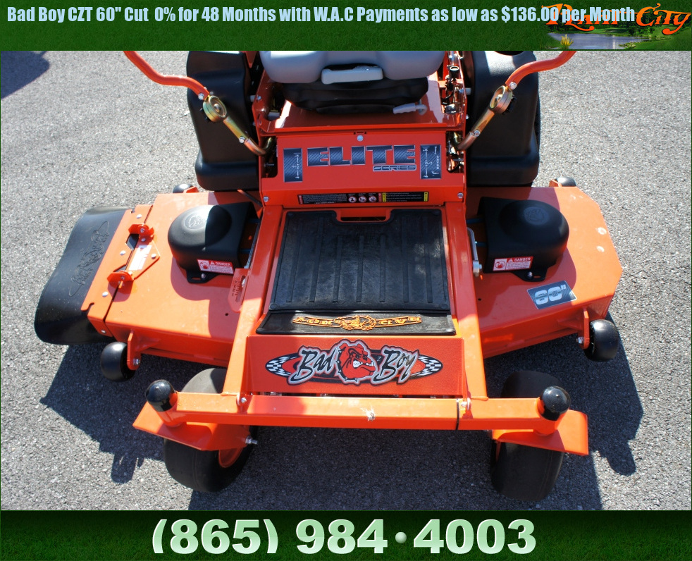 TN Golf Cars Bad Boy CZT 60" Cut 0 for 48 Months with W.A.C Payments