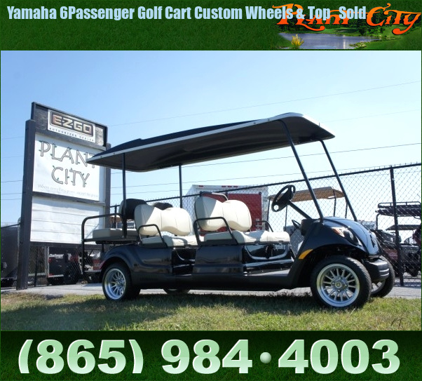 TN Golf Cars Yamaha 6Passenger Golf Cart Custom Wheels & Top Sold ...