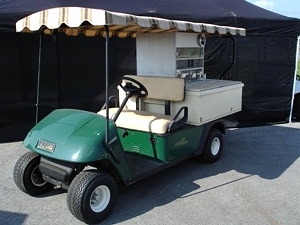 EZGO Gas Refreshment  - Concession Stand - Ice Cooler -   Golf  Car - Cart