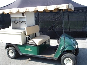 EZGO Gas Refreshment  - Concession Stand - Ice Cooler -   Golf  Car - Cart