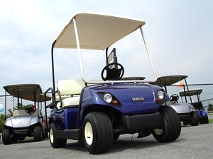 2000 Yamaha Golf Cart With Rear Fold Down Seat - Pre Owned