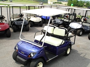 2000 Yamaha Golf Cart With Rear Fold Down Seat - Pre Owned