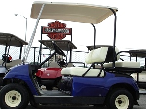 2000 Yamaha Golf Cart With Rear Fold Down Seat - Pre Owned