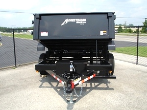 7X12 HX Homesteader Dump Trailer includes Fork Caddy,Side Gate and Pair 6'Ramps