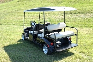 Yamaha 6Passenger Golf Cart Custom Wheels & Top   Sold