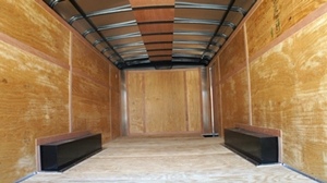 8.5 X 20  Wide Hercules Homesteader Enclosed Equipment Trailer In Stock Ready to Go