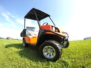 EZGO Terrian 250 Utility Cart Golf Car New Alum Wheel Pkg